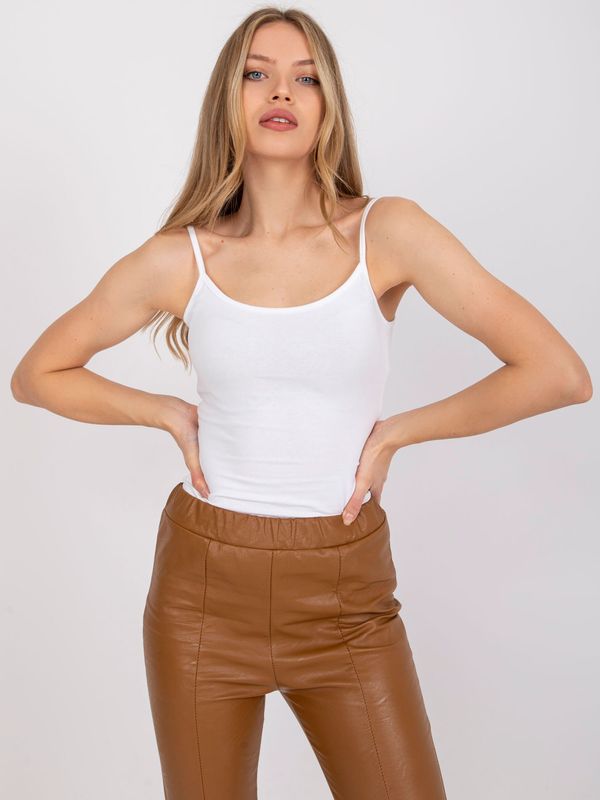 Fashionhunters Basic white top Indiana