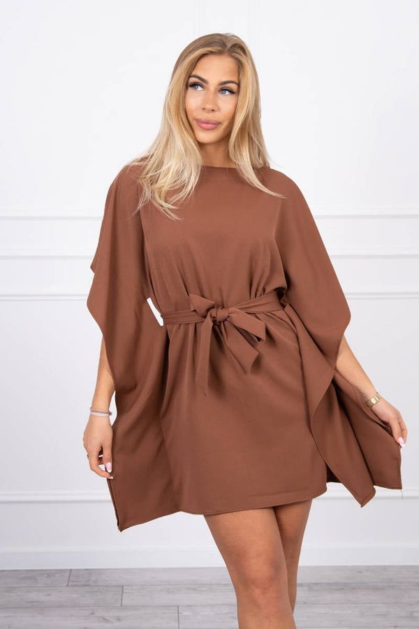 Kesi Batwings Oversize Dress Brown