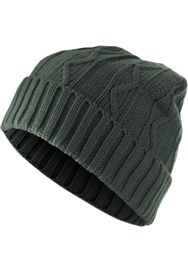 MSTRDS Beanie Cable Flap Beanie - Green