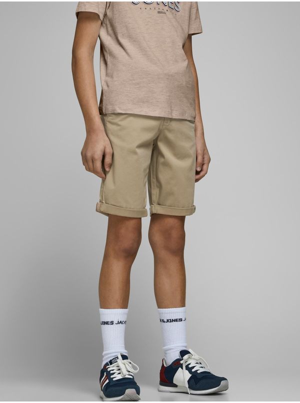 Jack & Jones Beige boys' shorts Jack & Jones Bowie - Boys