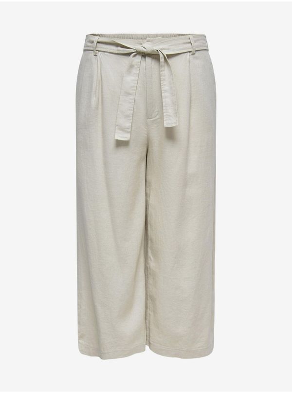 Only Beige culottes ONLY CARMAKOMA Cara - Women