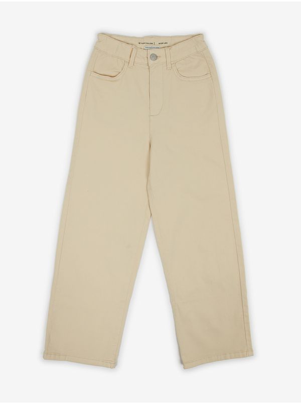 Tom Tailor Beige Girly Wide Pants Tom Tailor - Girls