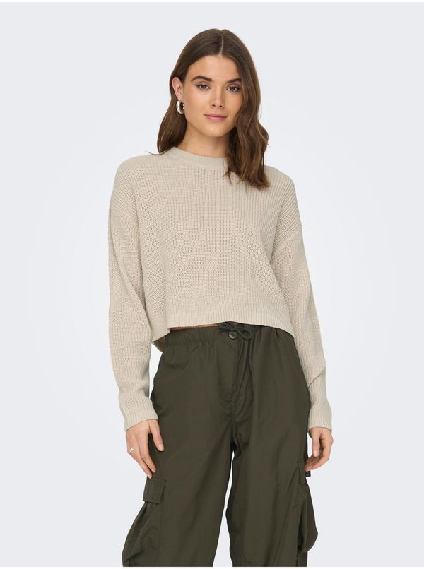 Only Beige ladies cropped sweater ONLY Malavi - Women