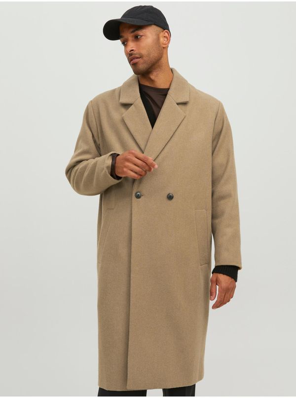 Jack & Jones Beige Men's Coat with Jack & Jones Harry - Men