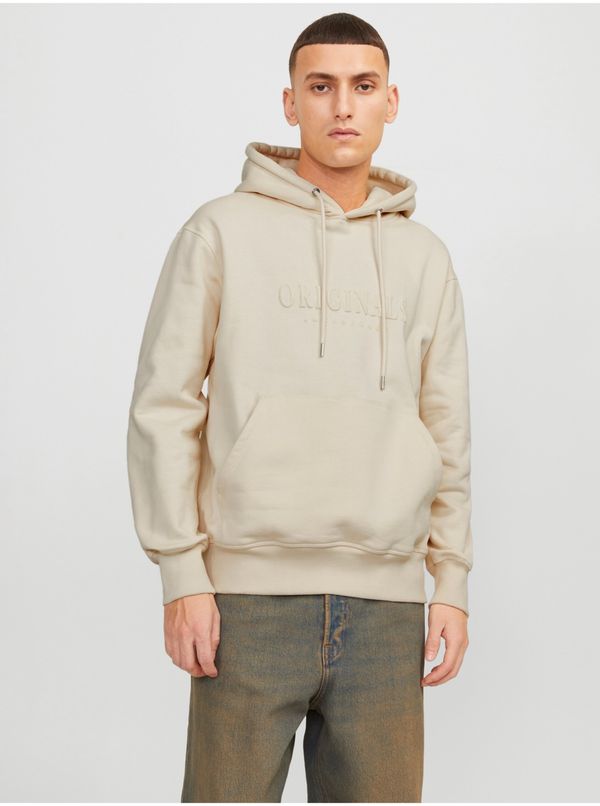 Jack & Jones Beige men's sweatshirt Jack & Jones Frederiks - Men's