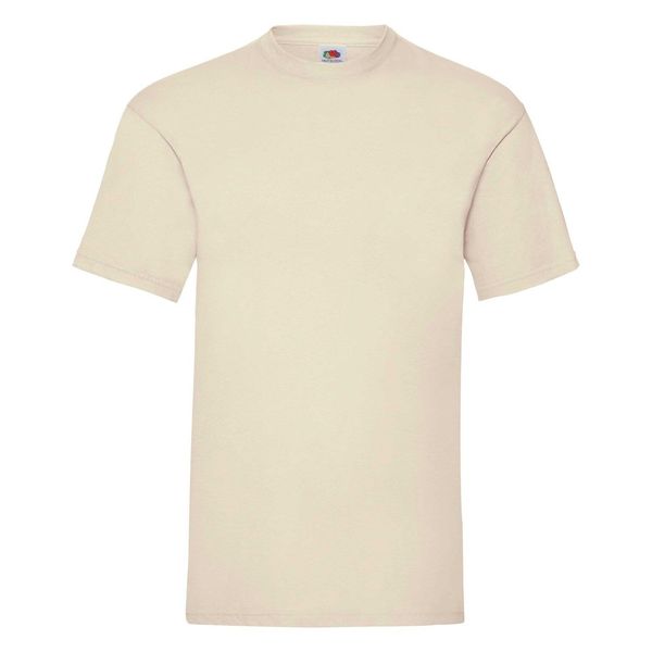 Fruit of the Loom Beige Men's T-shirt Valueweight Fruit of the Loom