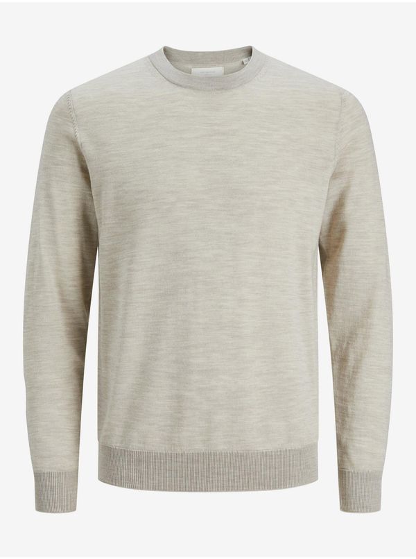 Jack & Jones Beige Mens Wool Sweater Jack & Jones Mark - Men