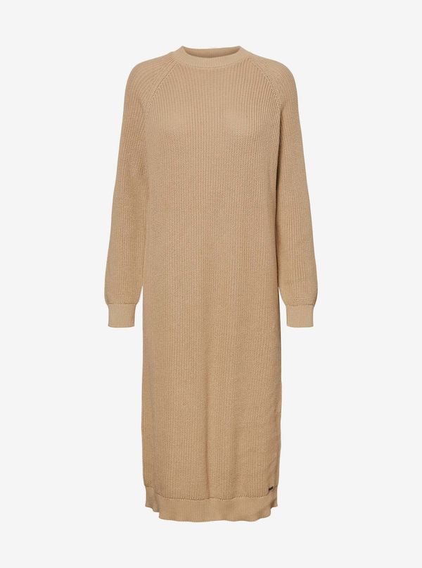 Noisy May Beige Sweater Dress Noisy May Lucia - Women