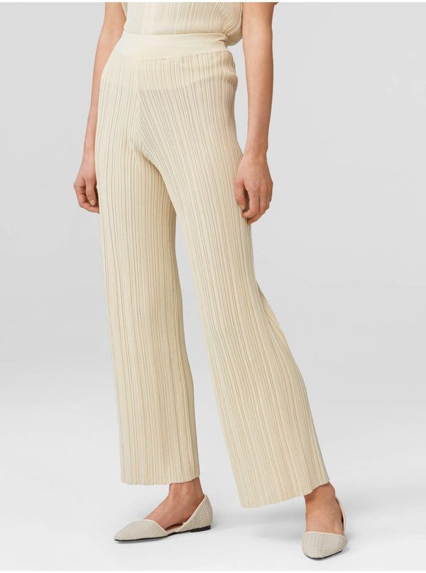 Orsay Beige wide ribbed trousers ORSAY - Women