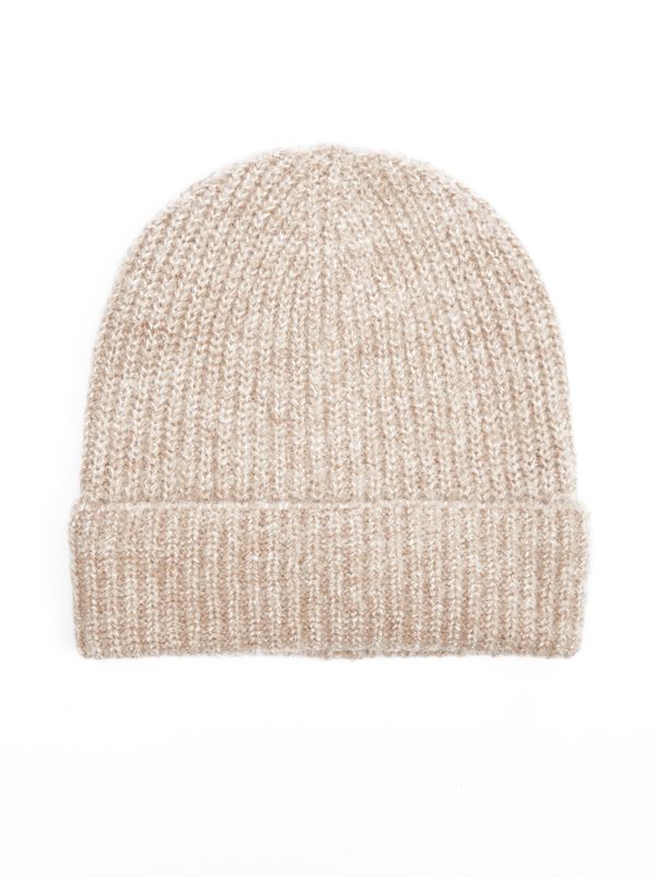 Orsay Beige women's beige beanie with an admixture of ORSAY wool