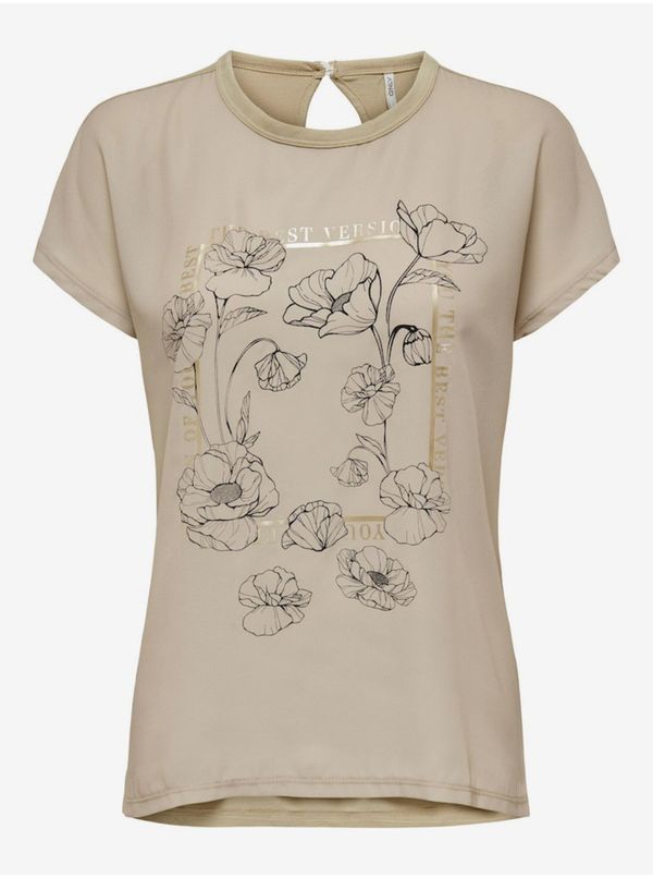 Only Beige women's blouse ONLY Flora - Women