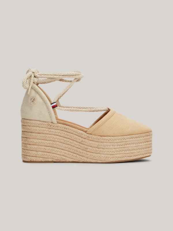 Tommy Hilfiger Beige women's espadrilles on the Tommy Hilfiger platform