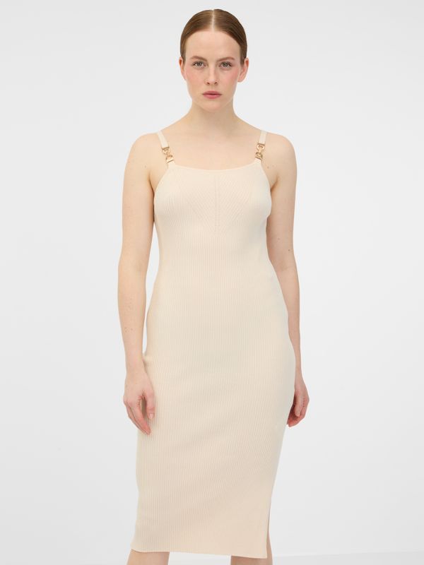 Orsay Beige women's midi dress ORSAY