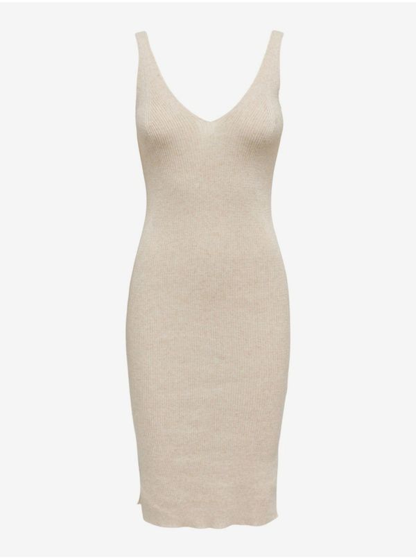 Only Beige women's sheath dress ONLY Lina - Women