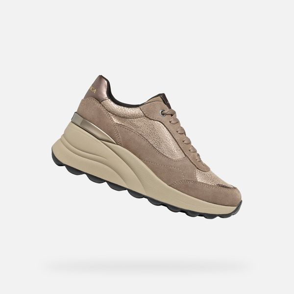 GEOX Beige women's sneakers Geox Spherica EC13 - Women's