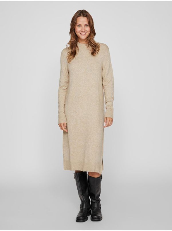 Vila Beige women's sweater dress VILA Viril - Women's