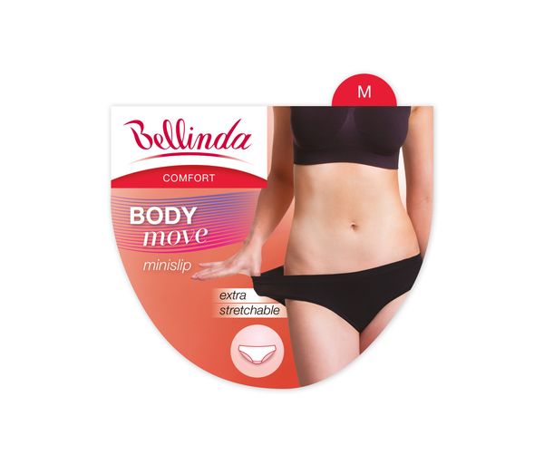 Bellinda Bellinda BODY MOVE MINISLIP - Extremely flexible women's panties - black