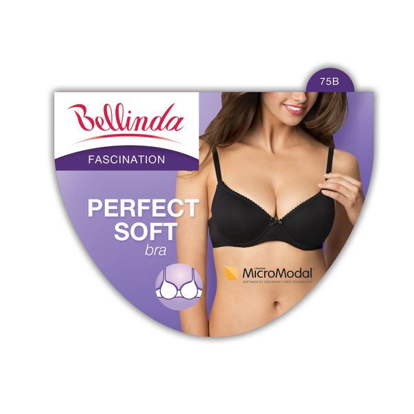 Bellinda Bellinda PERFECT SOFT BRA - Reinforced soft bra - black