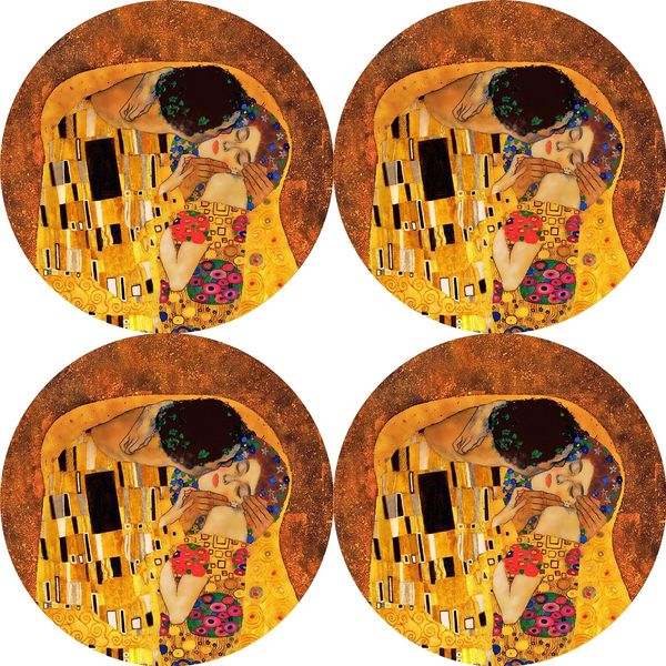 Bertoni Home Bertoni Home Unisex's 4 Round Table Pads Set Pocałunek