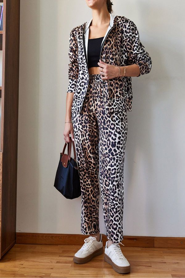 Bianco Lucci Bianco Lucci Leopard Print Bottom-Top Suit Mbms052