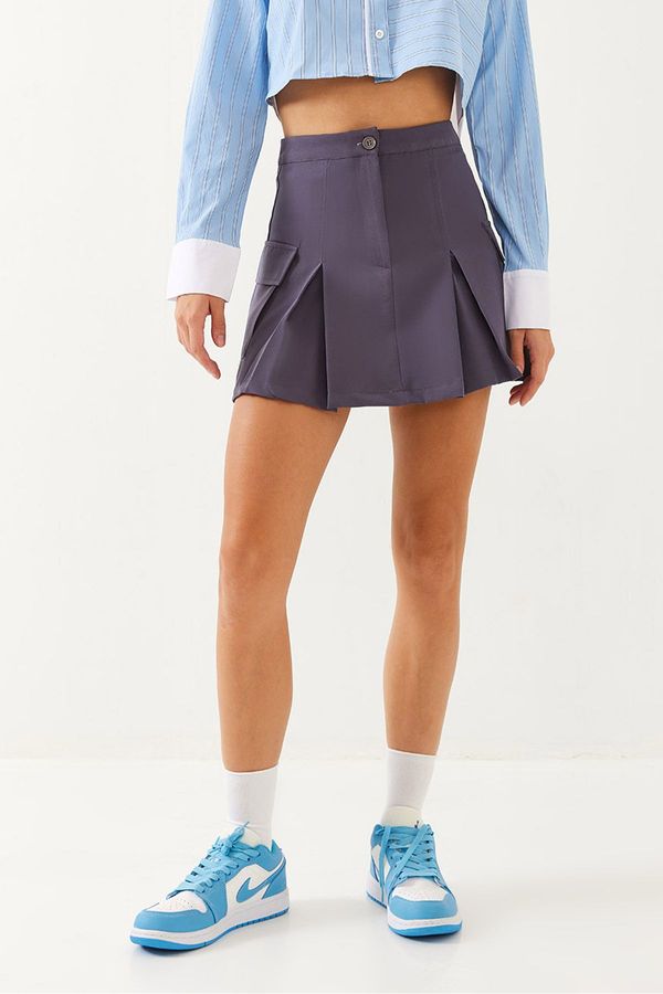 Bianco Lucci Bianco Lucci Women's Cargo Pocket Detailed Shorts Skirt 7148