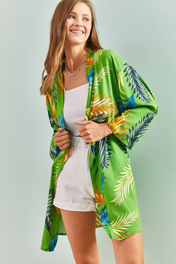 Bianco Lucci Bianco Lucci Women's Floral Patterned Kimono