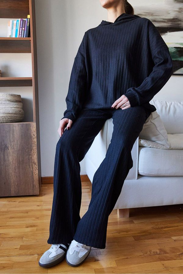 Bianco Lucci Bianco Lucci Women's Hooded Long Bottom Top Set 0184