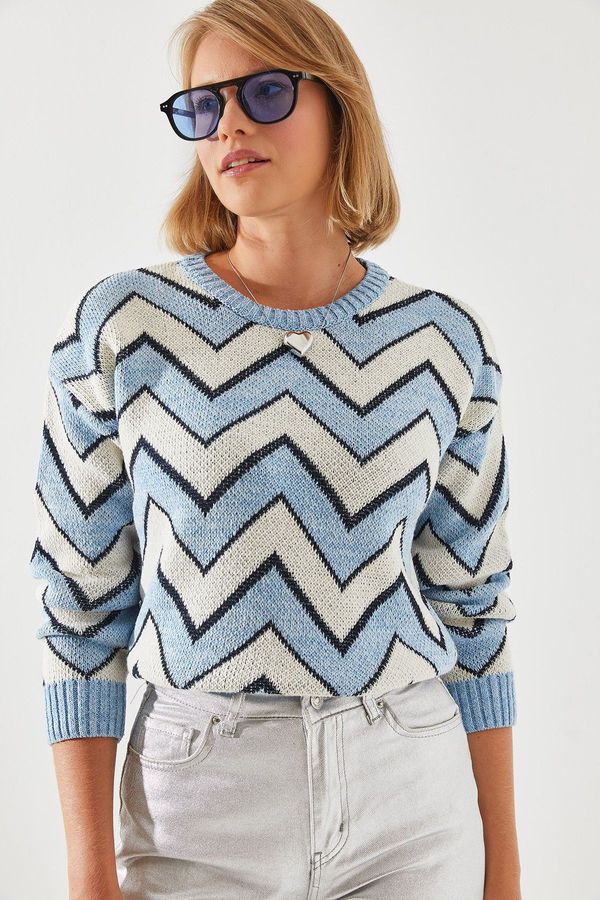 Bianco Lucci Bianco Lucci Women's Jacquard Sweater