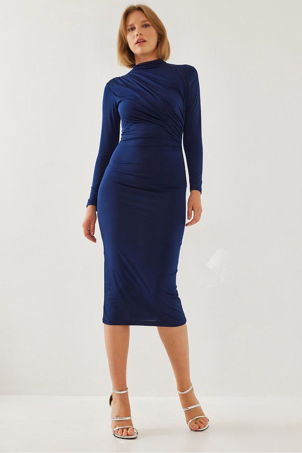 Bianco Lucci Bianco Lucci Women's Long Pleated Dress 377