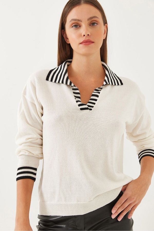 Bianco Lucci Bianco Lucci Women's Polo Neck Knitted Sweater