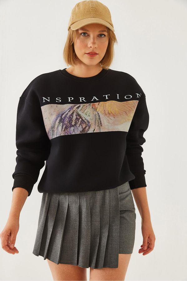 Bianco Lucci Bianco Lucci Women's Printed Sweatshirt MBHS020