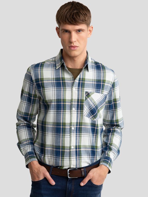 Big Star Big Star Man's Shirt 142044 402 Navy Blue