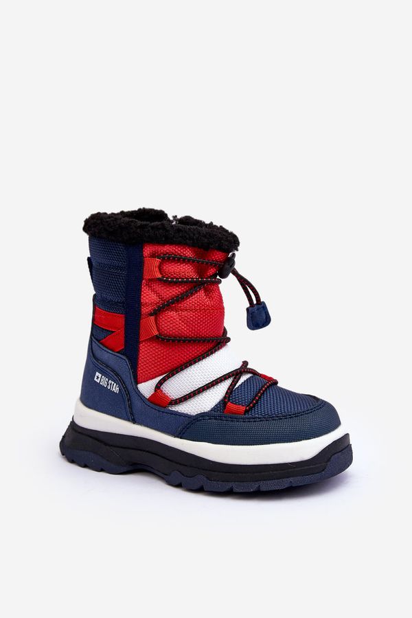 BIG STAR SHOES BIG STAR SHOES Children's Insulated Zip Up Snow Boots Dark Blue Big Star