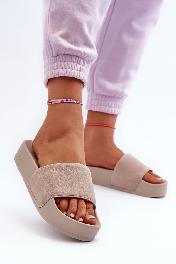 BIG STAR SHOES BIG STAR SHOES Women's Platform Suede Sandals Big Star