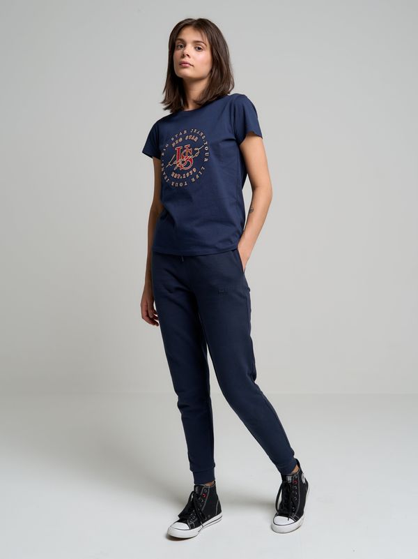 Big Star Big Star Woman's Trousers 190038 Navy Blue-403