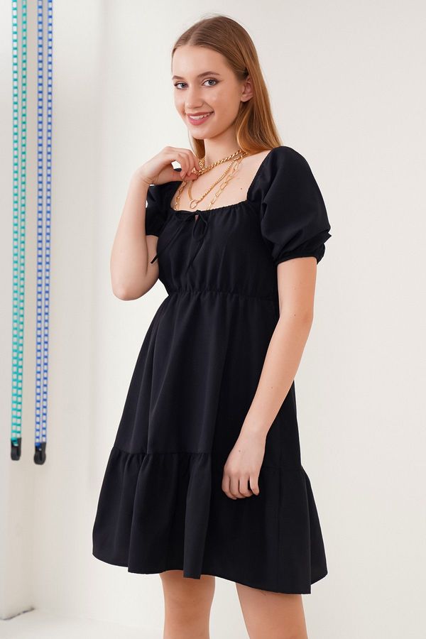 Bigdart Bigdart 2351 Flared Poplin Dress - Black