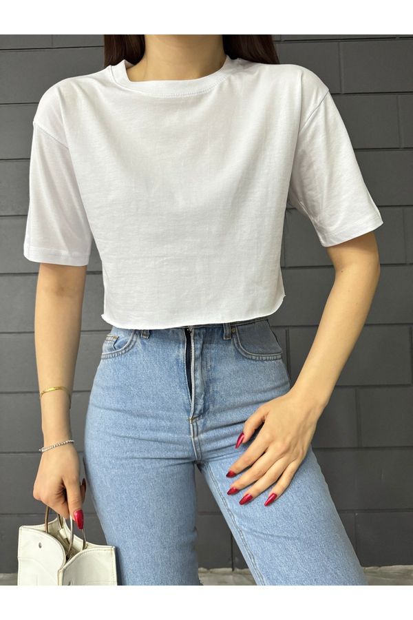 BİKELİFE BİKELİFE Women's Oversize Crop T-Shirt