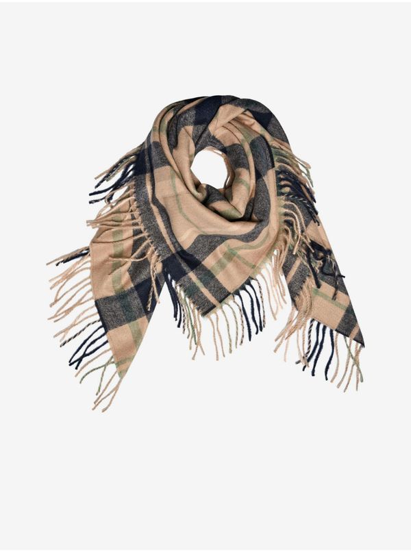 Pieces Black and Beige Ladies Checkered Scarf Pieces Nyla - Women