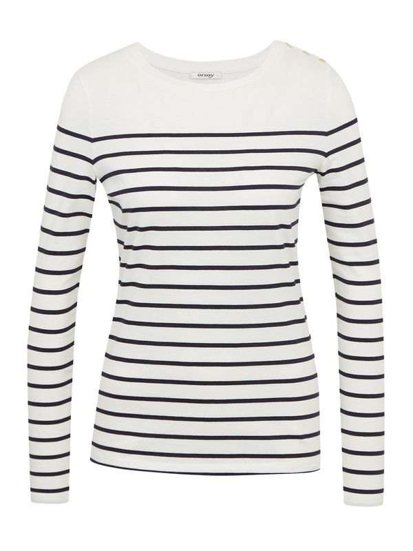 Orsay Black and white women's striped T-shirt ORSAY