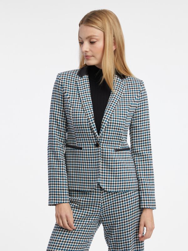 Orsay Black-blue women's patterned blazer ORSAY