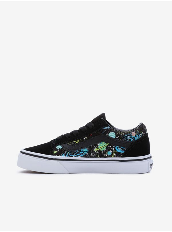 Vans Black Boys Patterned Sneakers VANS UY Old Skool - Boys