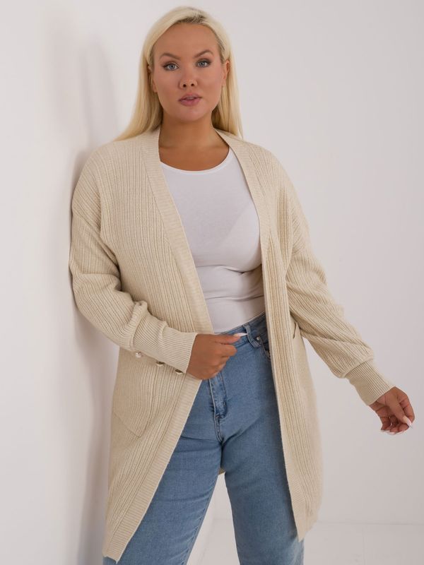 P-M Black cardigan plus size without fastening