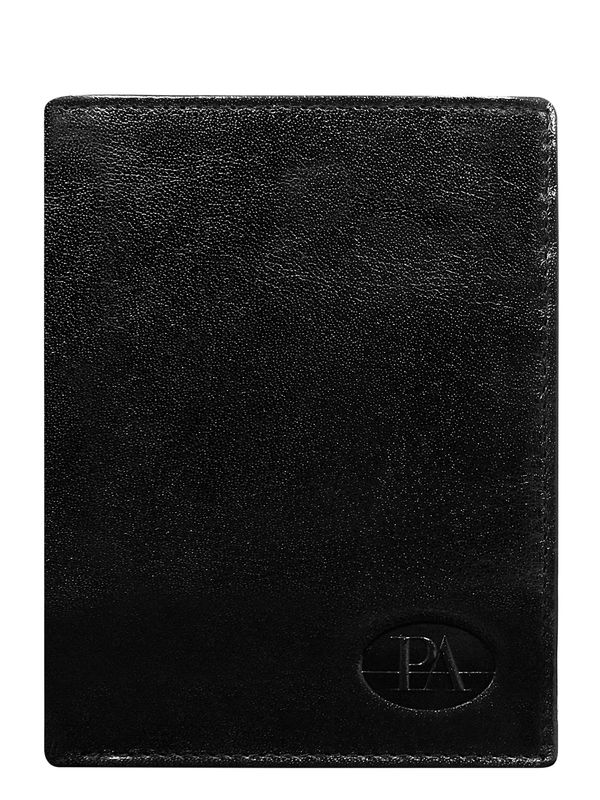 Fashionhunters Black classic men's leather wallet