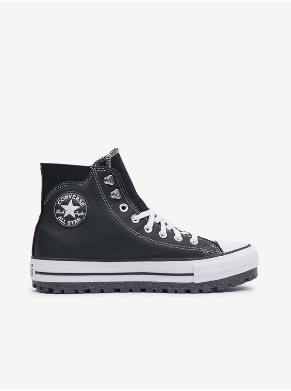Converse Black Converse Chuck Taylor All Star City Leather Ankle Sneakers - Men's