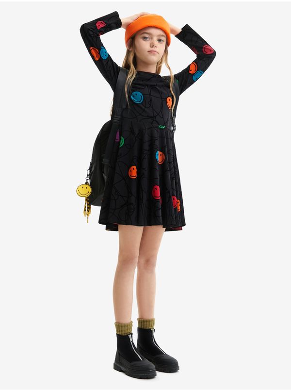 DESIGUAL Black Girls' Dress Desigual Alvarez - Girls