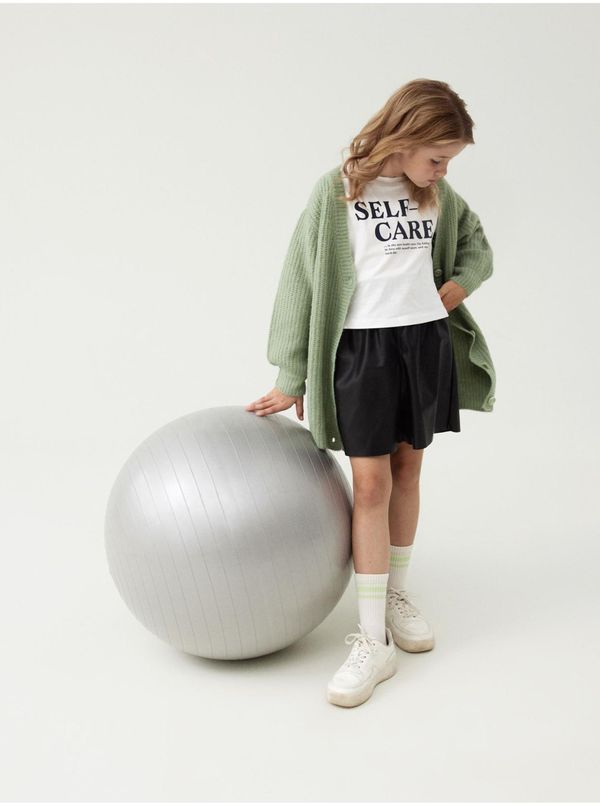 name it Black girls' faux leather shorts name it Flarita - Girls