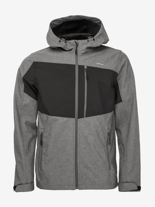 LOAP Black-grey men's softshell jacket LOAP LADAN