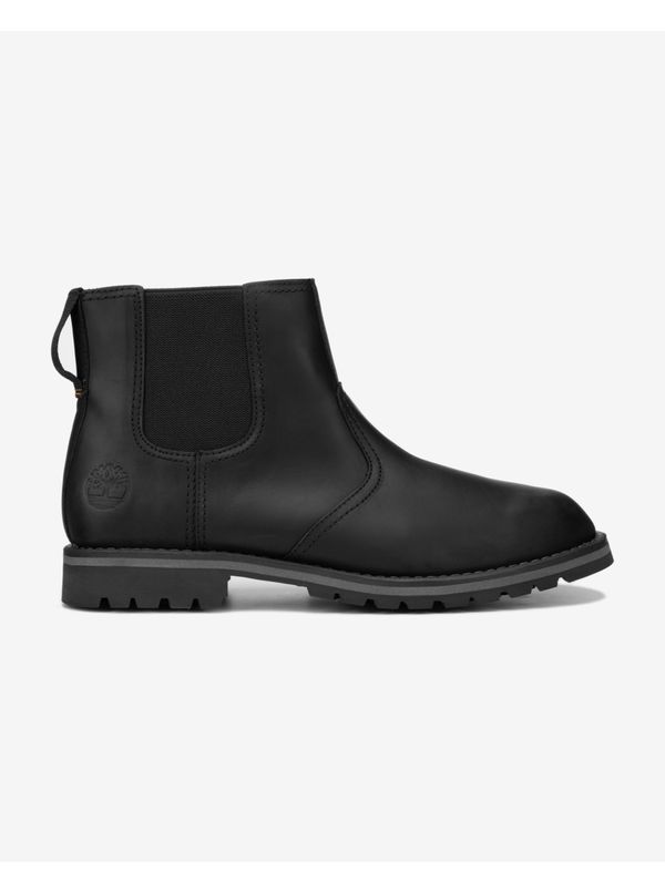 Timberland Black Men's Ankle Leather Chelsea Boots Timberland Larchmont II - Men's