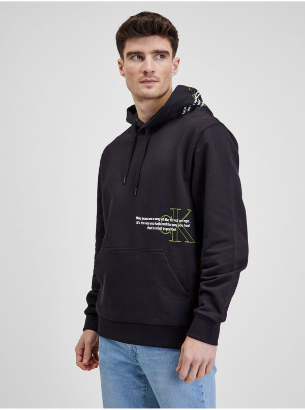 Calvin Klein Black Mens Hoodie Calvin Klein Jeans - Men