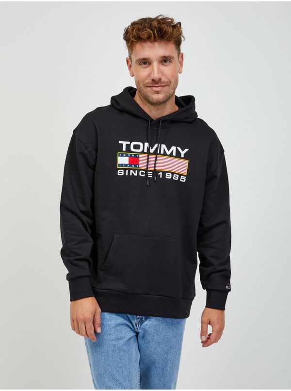 Tommy Hilfiger Black Mens Hoodie Tommy Jeans - Men